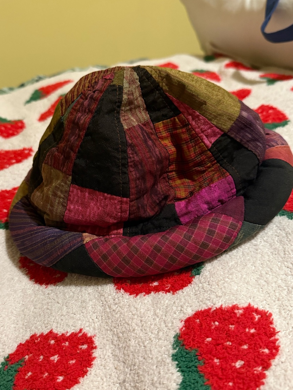 Vintage Patchwork Hat 100% Thai Silk